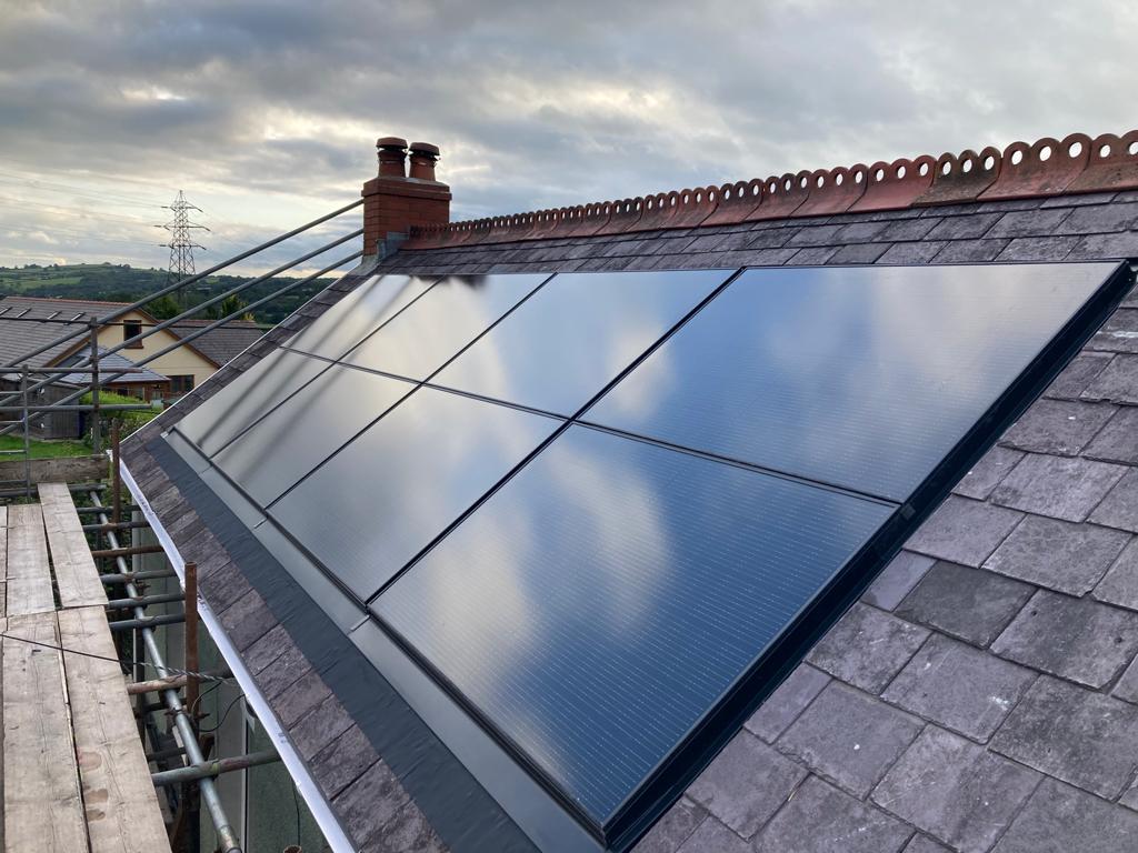in roof solar panels Viesmann, Ammanford Wales