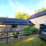 Advanced battery storage unit powering a rural wellness retreat in Llandeilo