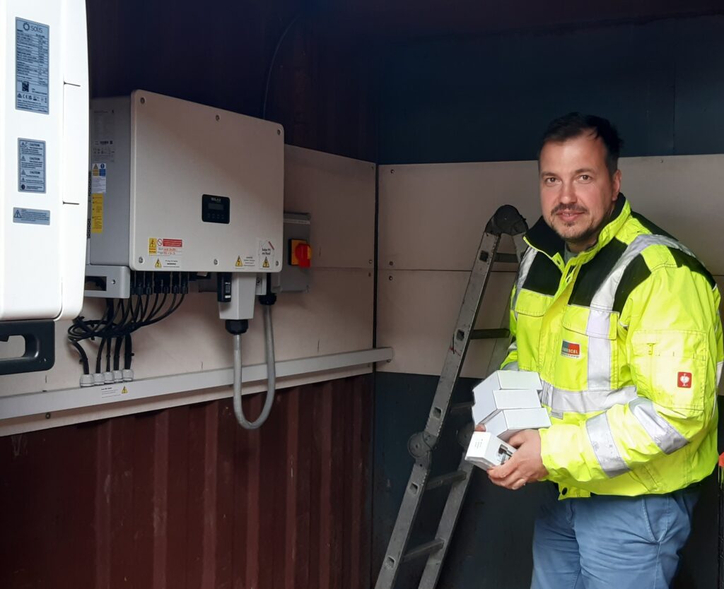 Solar Save Renewables engineers installing solar PV system in Shropshire