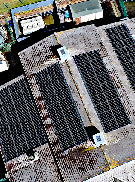 Commercial solar PV and battery storage installation in Carmarthenshire by Solar Save Renewables