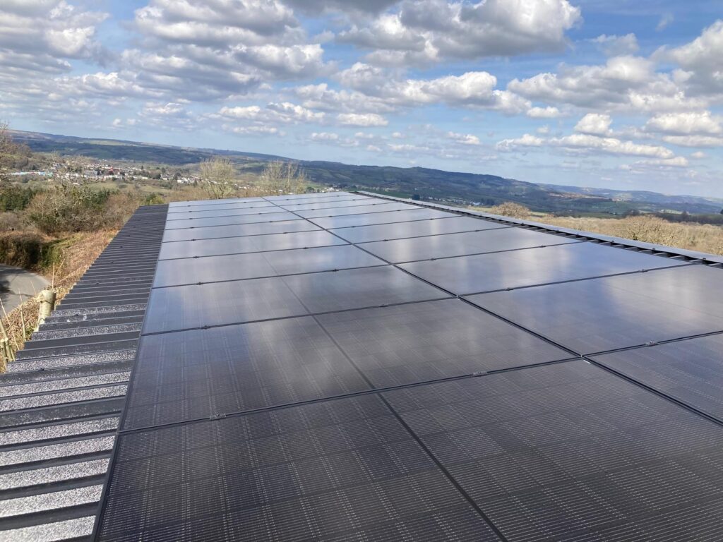standard all-black solar panels in Llandeilo