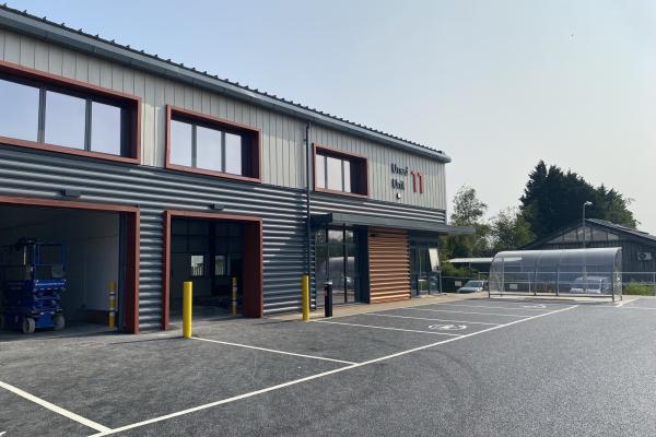 Solar PV installation by Solar Save Renewables on the new Net Zero business units at Beechwood Industrial Estate in Llandeilo.